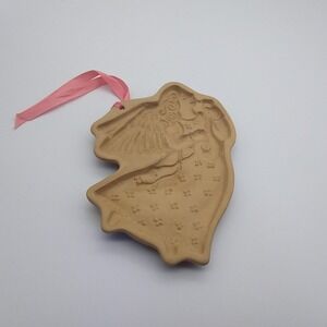 Vintage 1986‎ Brown Bag Cookie Art Angel Heart Mold 7" Collectible Baking Tool